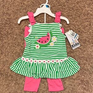 Kids Headquarters Green and Pink Watermelon Set